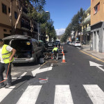 Inicio obras de levantamiento de arquetas en la Calle Del Campo en Guía casco.