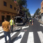 Inicio obras de levantamiento de arquetas en la Calle Del Campo en Guía casco.