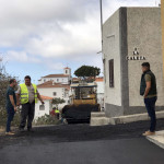 Los concejales Francisco Baute y José Miguel Mesa visitan obras en Chiguergue.