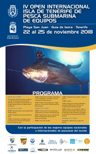 Cartel IV OPEN PESCA SUBMARINA 2018