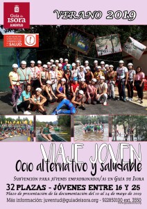 Cartel convocatoria Viaje Joven 2019