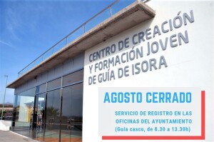 CENTRO DE CREACIÓN JOVEN CERRADO AGOSTO