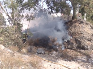 Conato incendio Guía casco